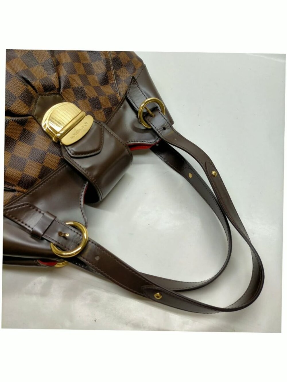 Authentic Louis Vuitton Sistina MM Damier Ebene Shoulder Bag LV Handbag - Picture 9 of 16